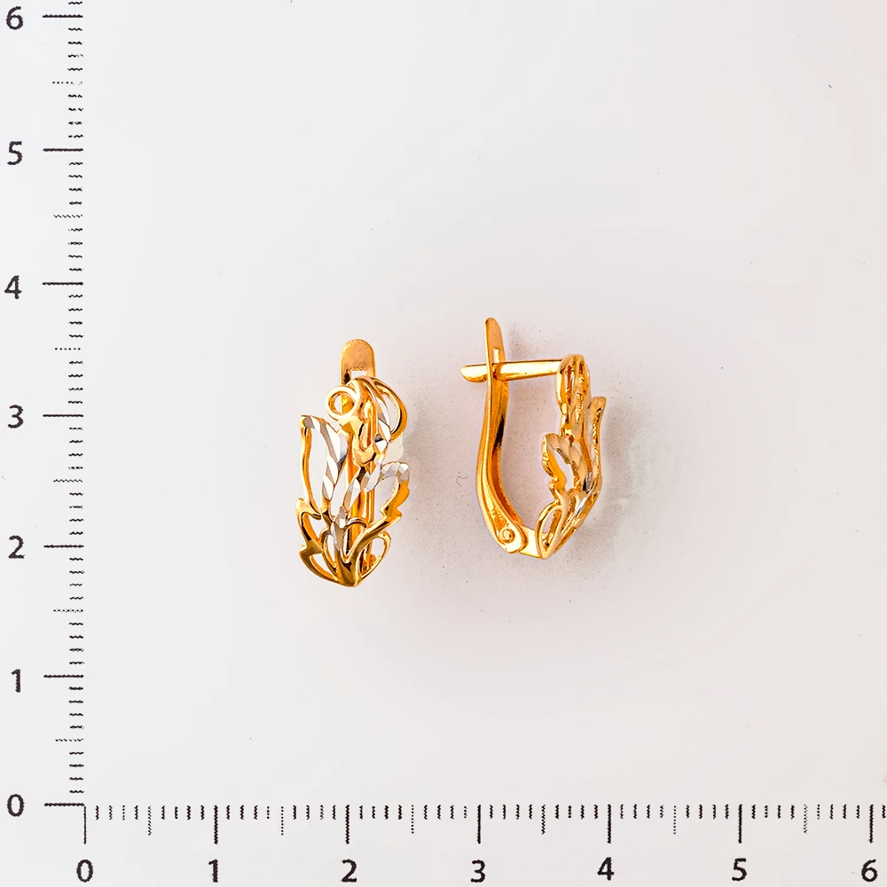 Серьги из красного золота 585 пробы
