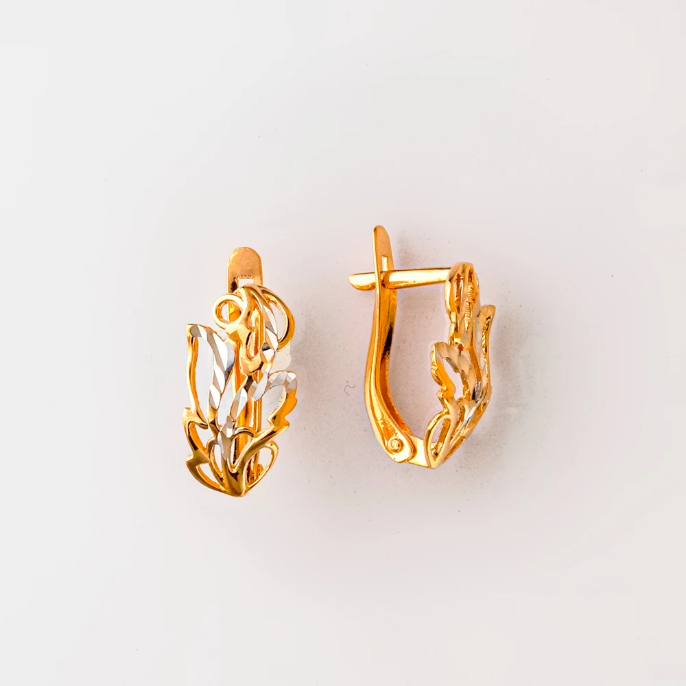 Серьги из красного золота 585 пробы