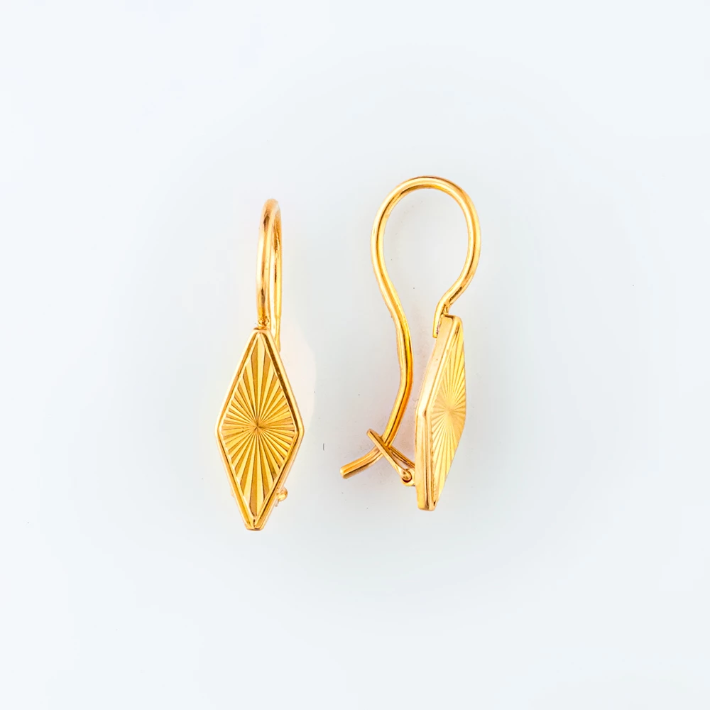 Серьги из красного золота 585 пробы