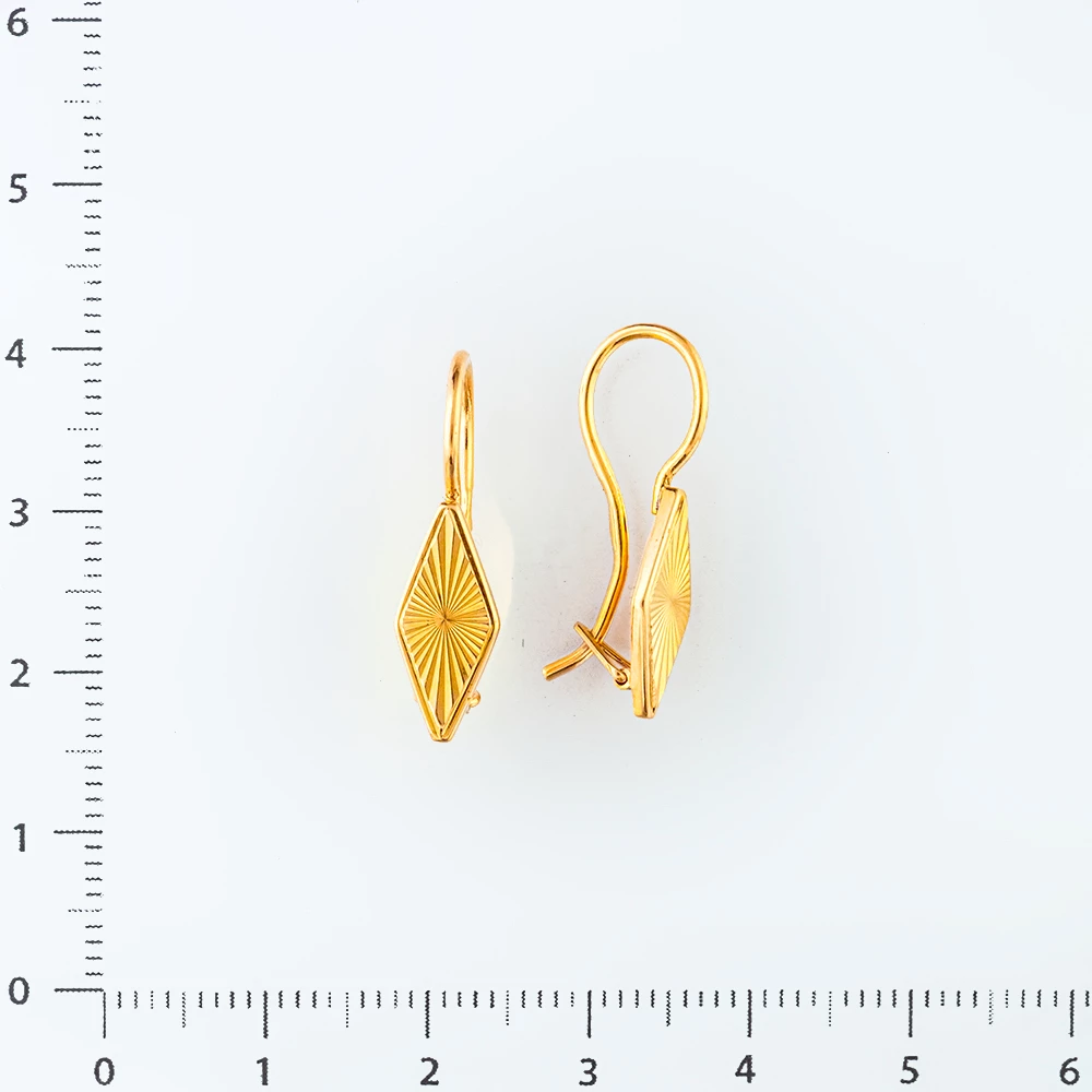 Серьги из красного золота 585 пробы