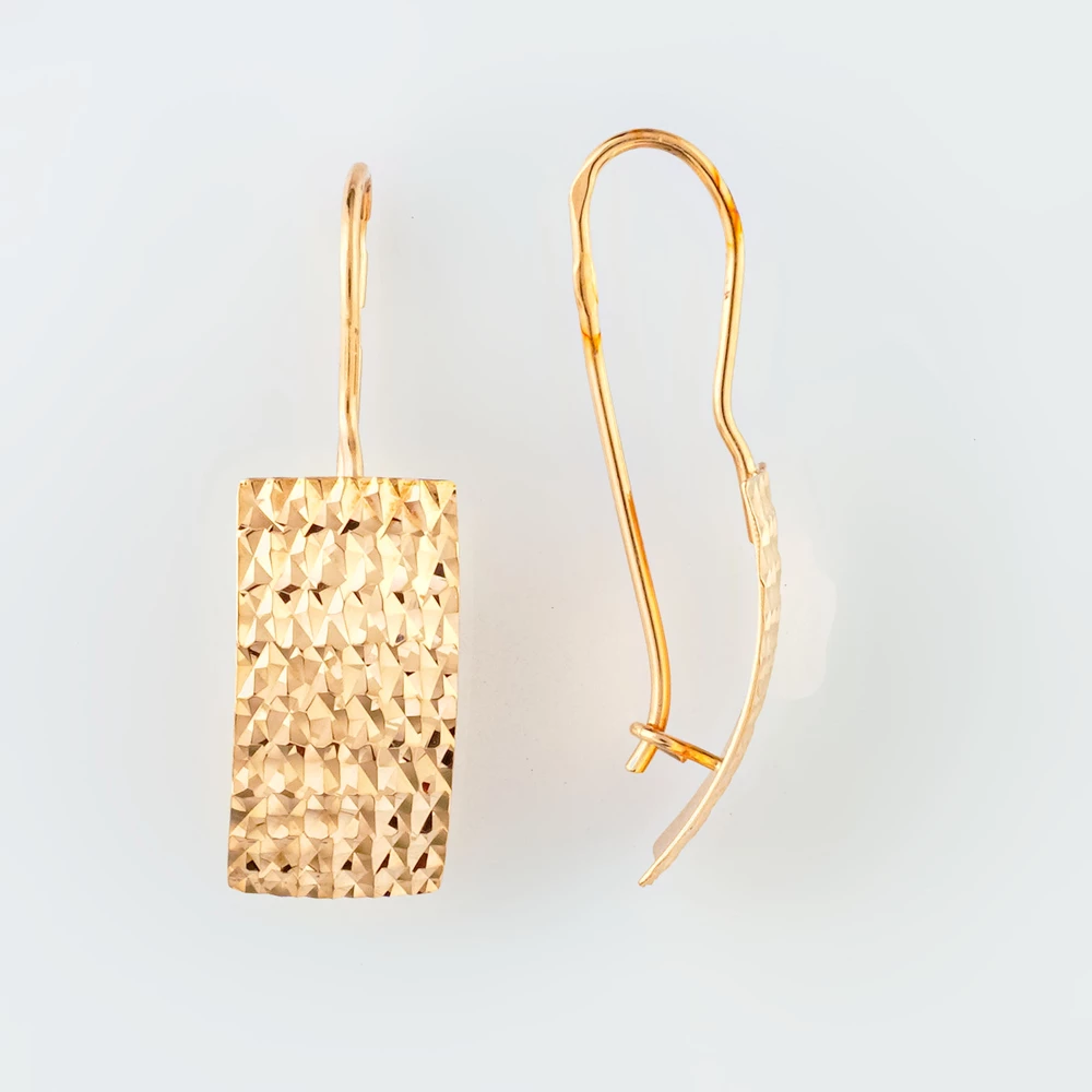 Серьги из красного золота 585 пробы