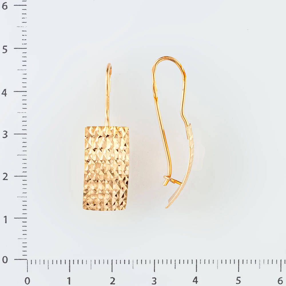 Серьги из красного золота 585 пробы