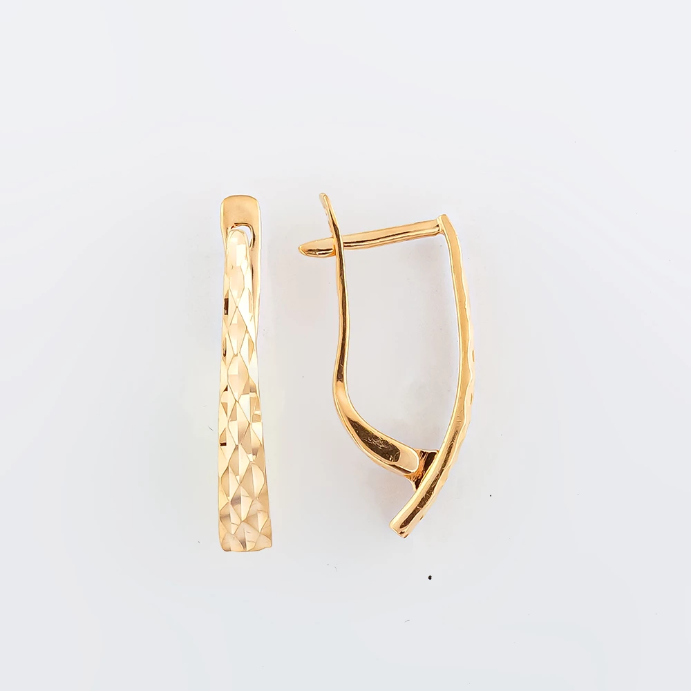 Серьги из красного золота 585 пробы