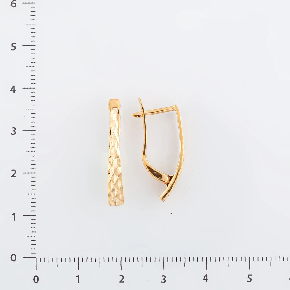 Серьги из красного золота 585 пробы