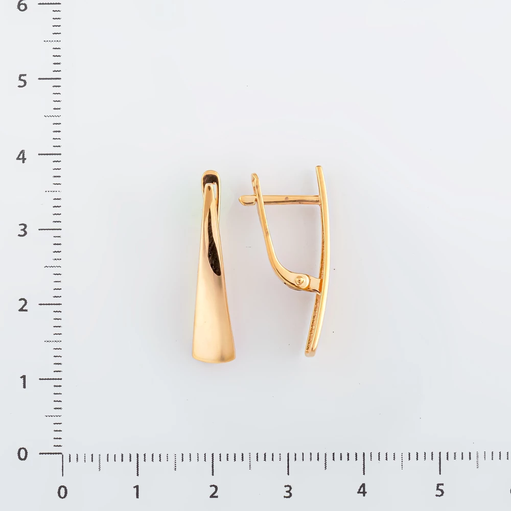 Серьги из красного золота 585 пробы