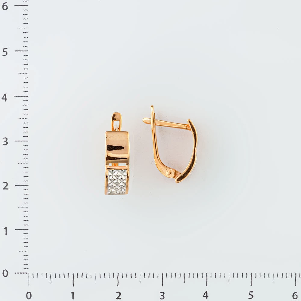 Серьги из красного золота 585 пробы