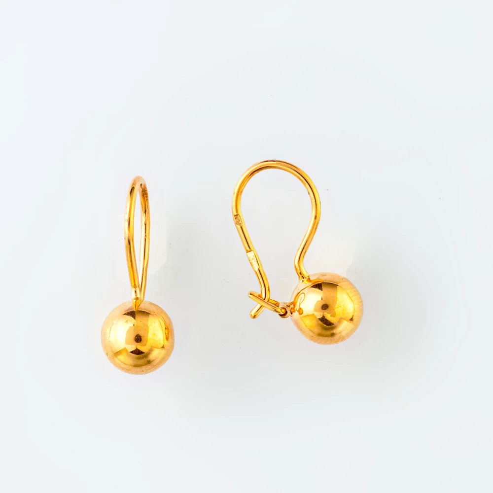 Серьги из красного золота 585 пробы