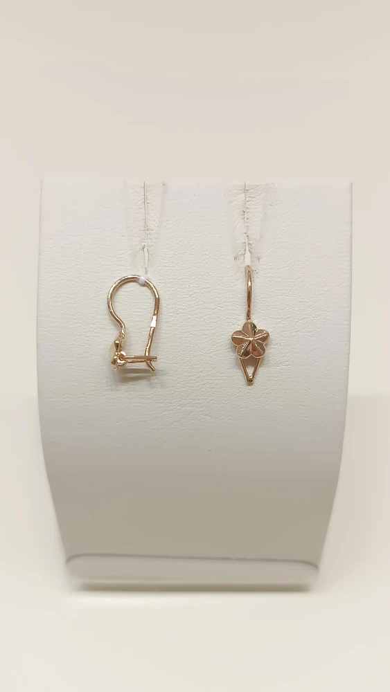 Серьги из красного золота 585 пробы