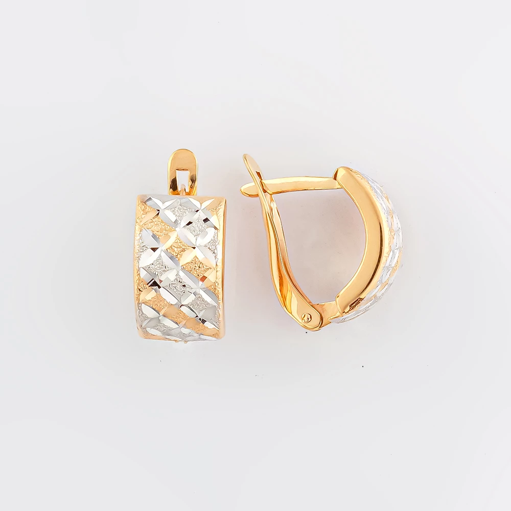 Серьги из красного золота 585 пробы