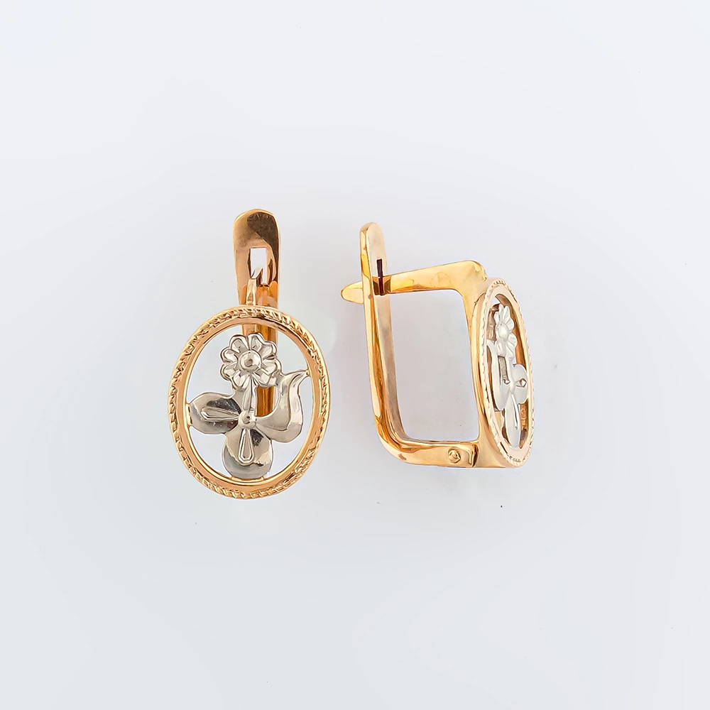 Серьги из красного золота 583 пробы