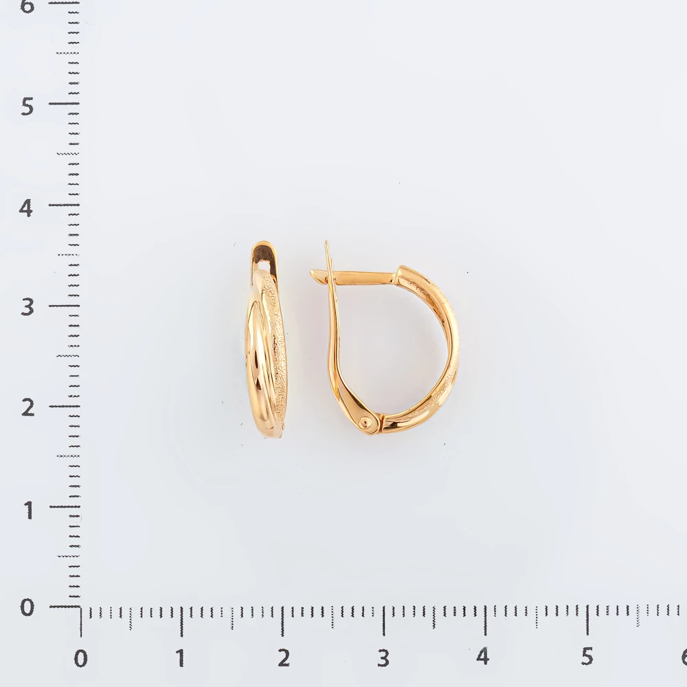 Серьги из красного золота 585 пробы