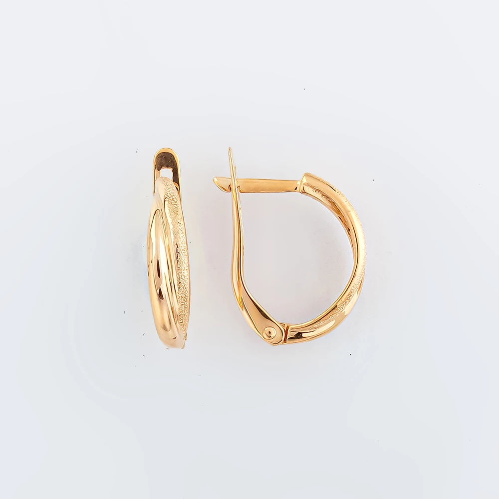 Серьги из красного золота 585 пробы