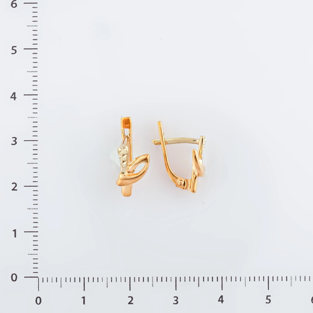 Серьги из красного золота 585 пробы