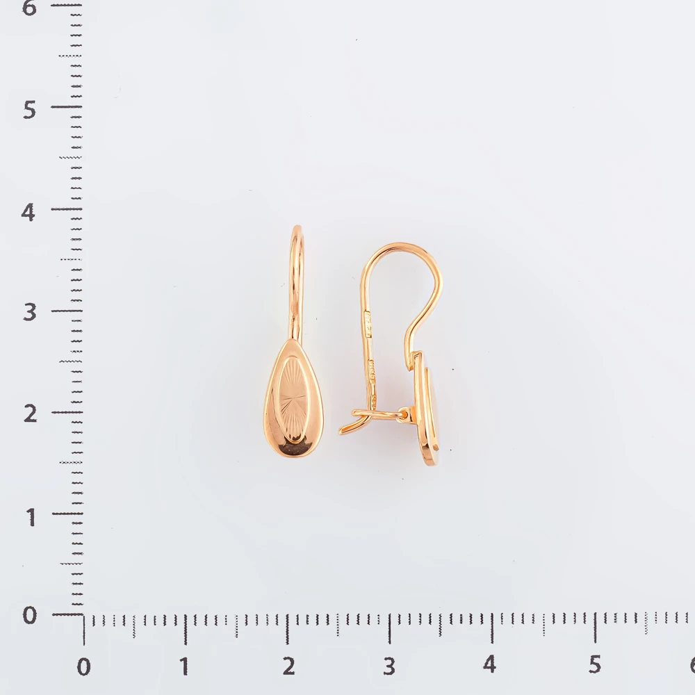 Серьги из красного золота 583 пробы