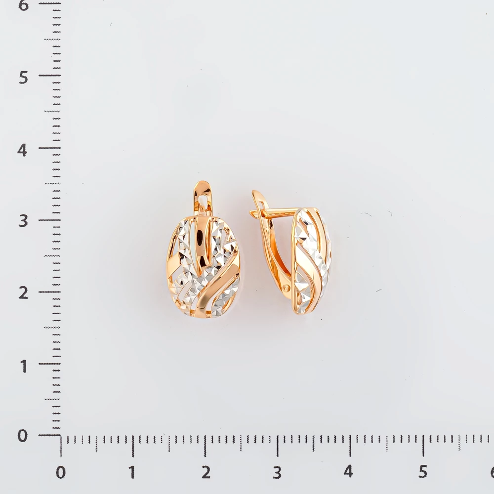 Серьги из красного золота 585 пробы