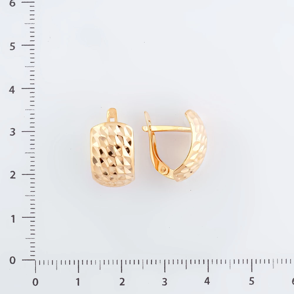 Серьги из красного золота 585 пробы