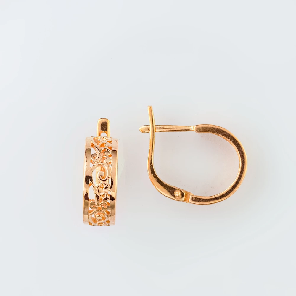 Серьги из красного золота 585 пробы