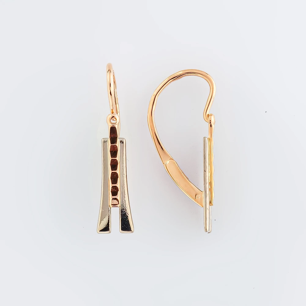 Серьги из красного золота 583 пробы