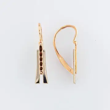 Серьги из красного золота 583 пробы