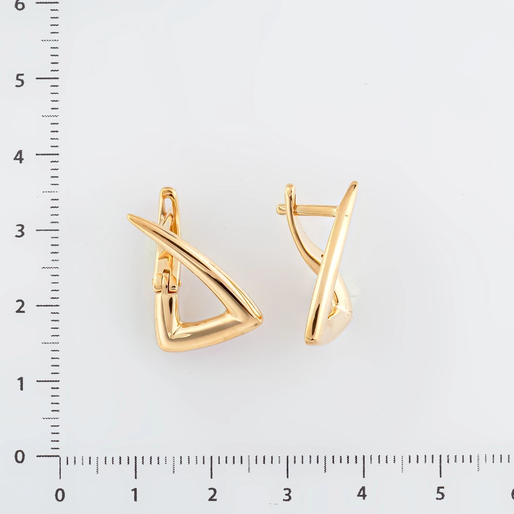 Серьги из красного золота 585 пробы
