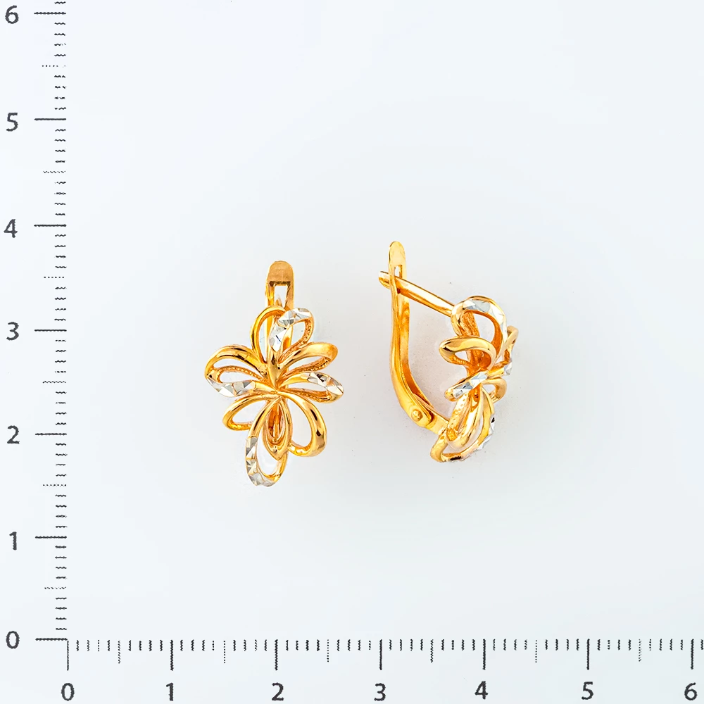 Серьги из красного золота 585 пробы
