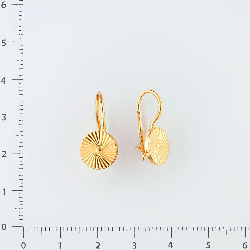 Серьги из красного золота 583 пробы