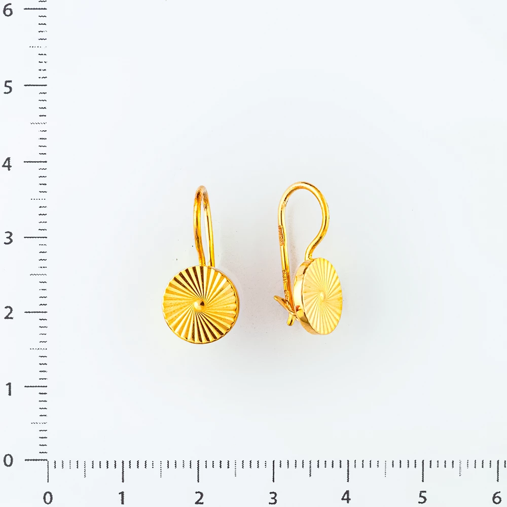 Серьги из красного золота 583 пробы