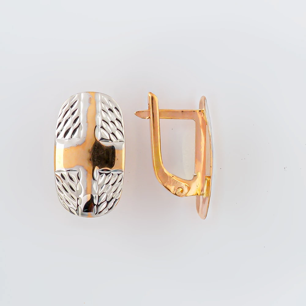 Серьги из красного золота 585 пробы