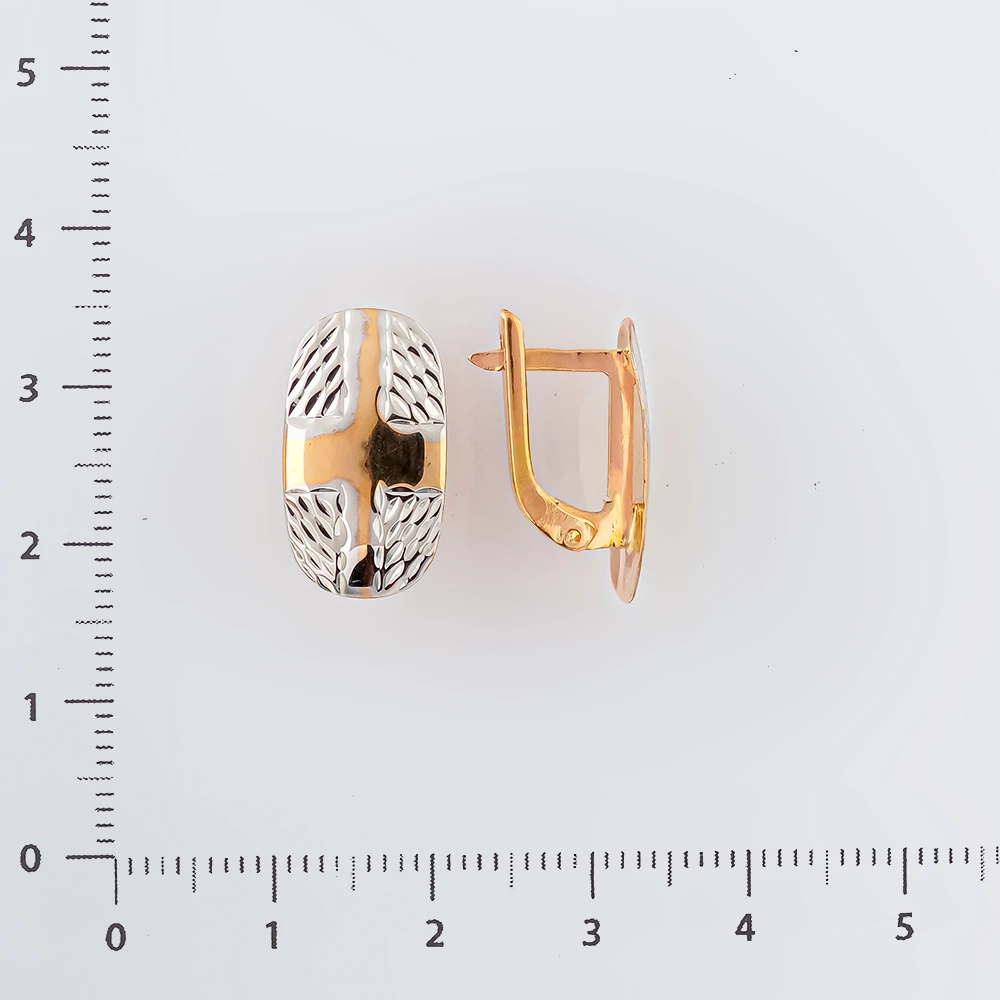 Серьги из красного золота 585 пробы