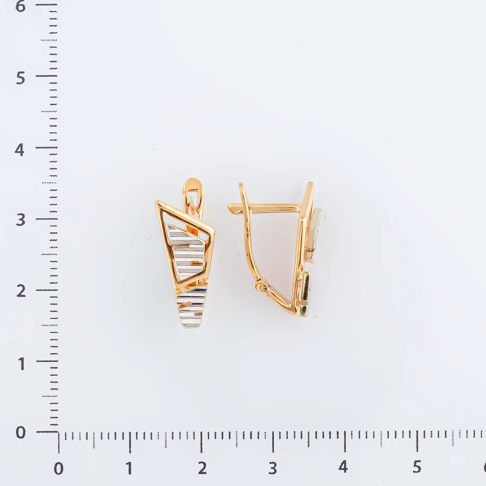 Серьги из красного золота 585 пробы