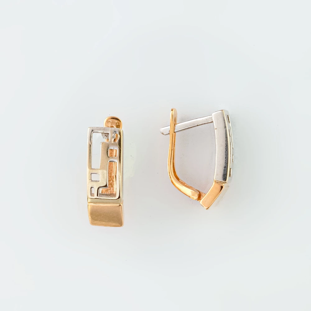 Серьги из красного золота 585 пробы