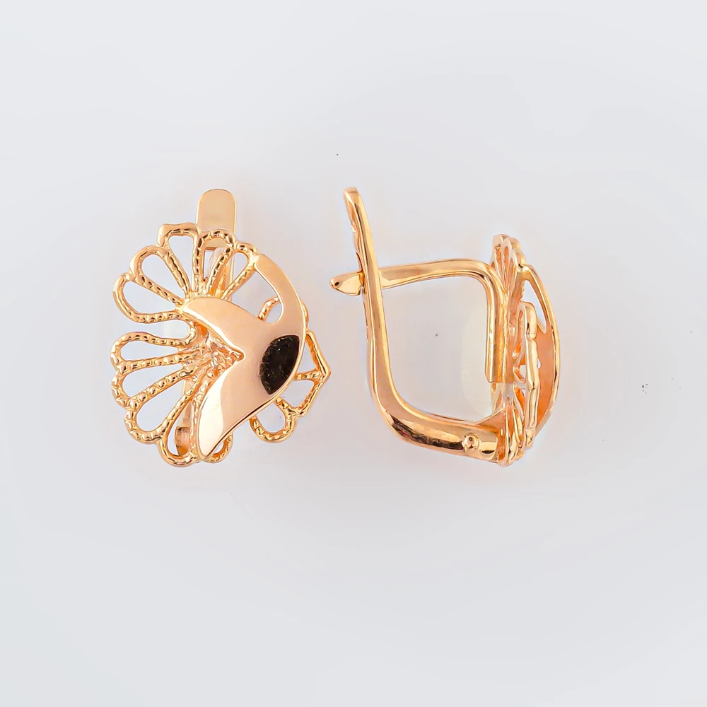 Серьги из красного золота 585 пробы