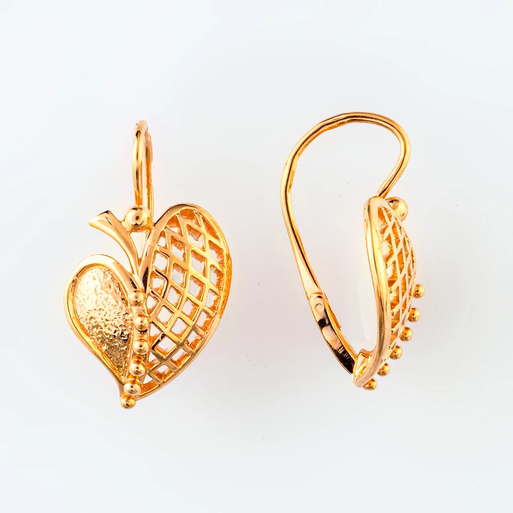 Серьги из красного золота 585 пробы