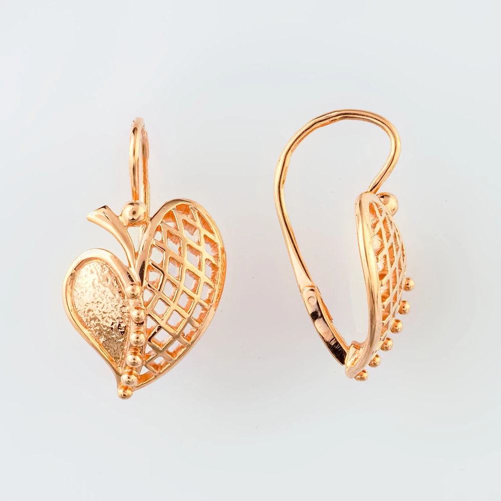 Серьги из красного золота 585 пробы