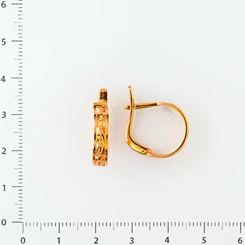 Серьги из красного золота 583 пробы
