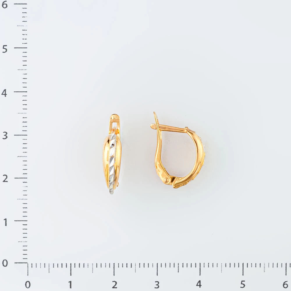 Серьги из красного золота 585 пробы