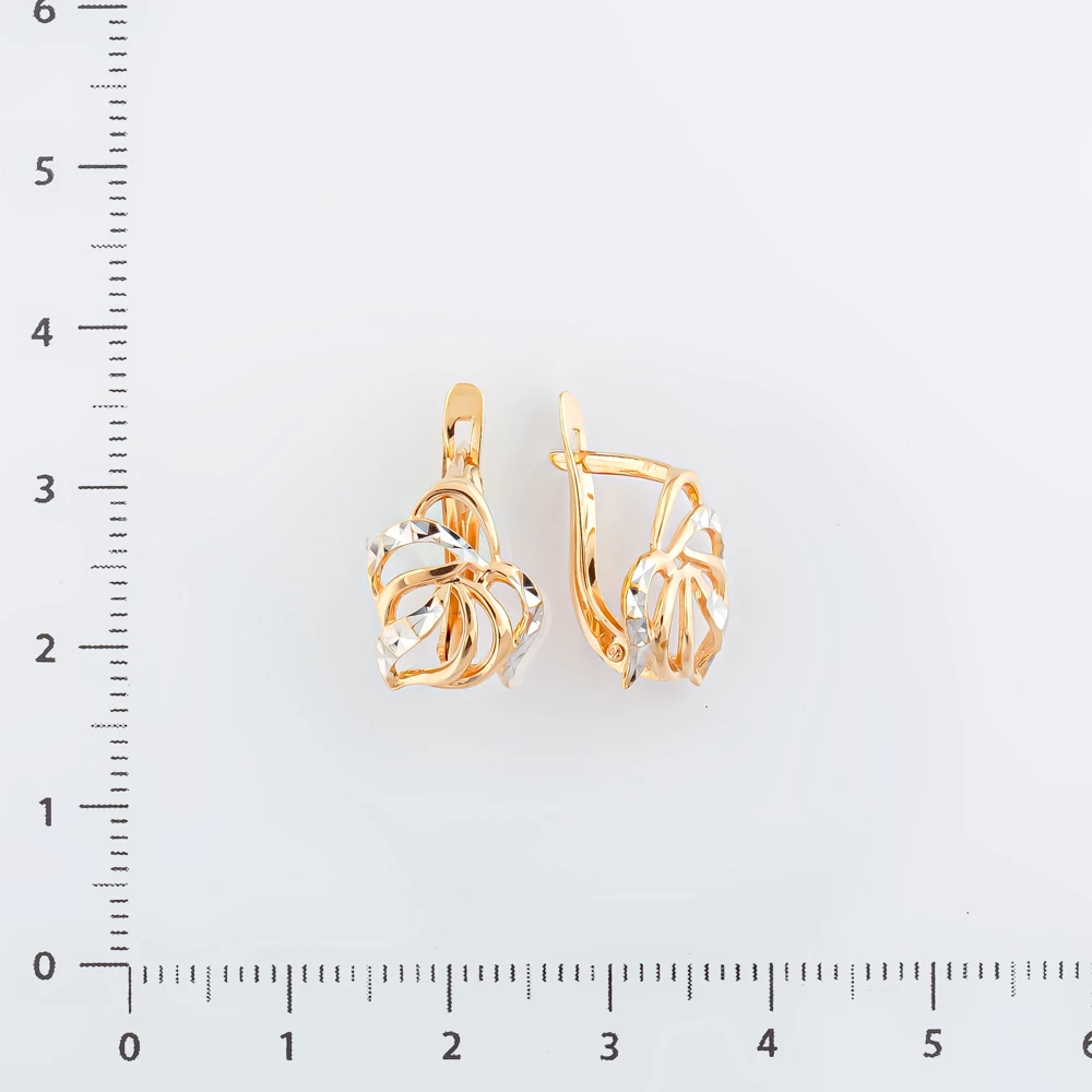 Серьги из красного золота 585 пробы