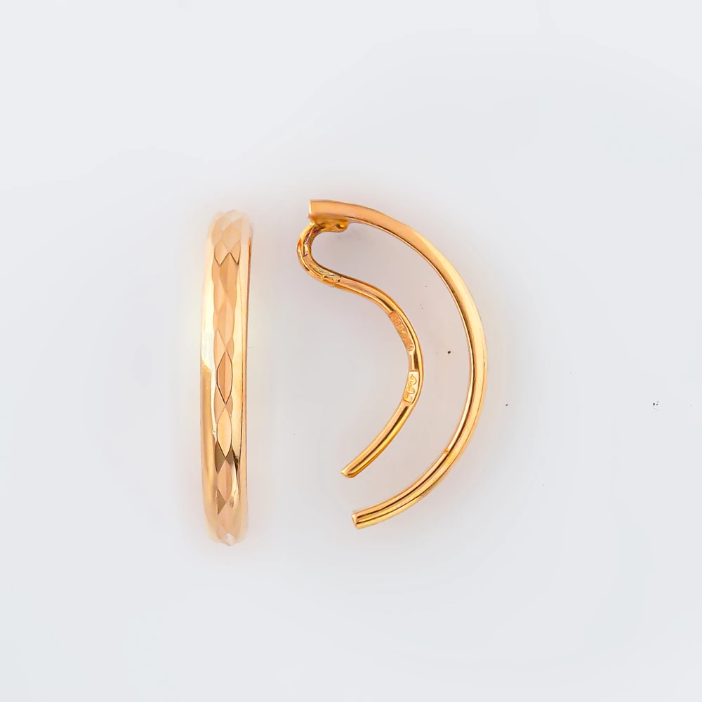 Серьги из красного золота 585 пробы