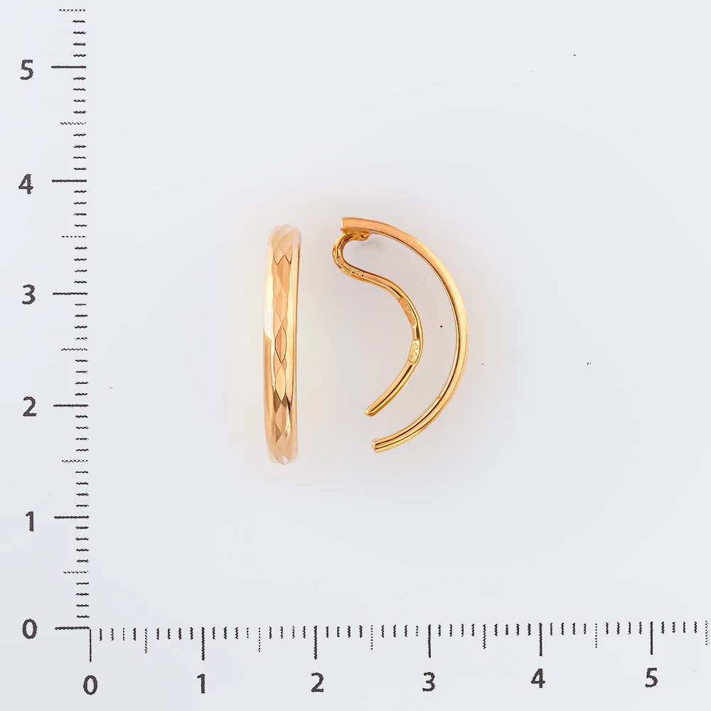 Серьги из красного золота 585 пробы