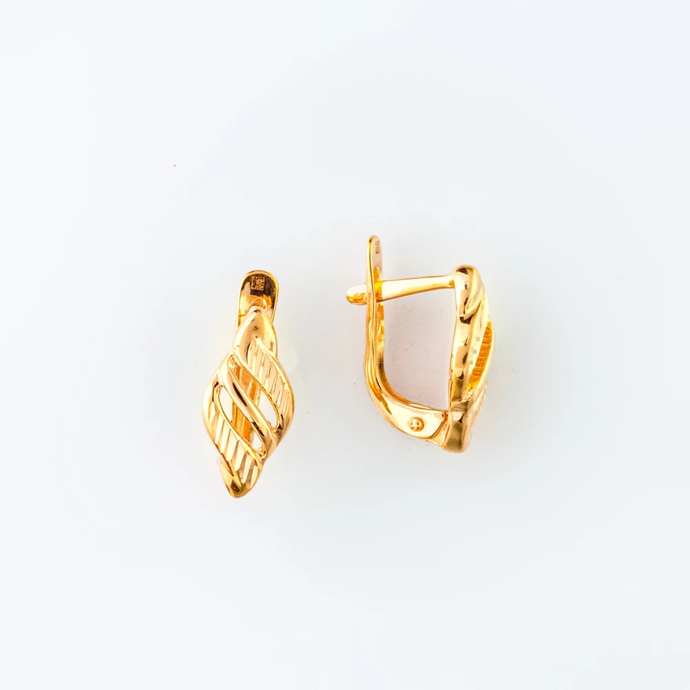 Серьги из красного золота 585 пробы