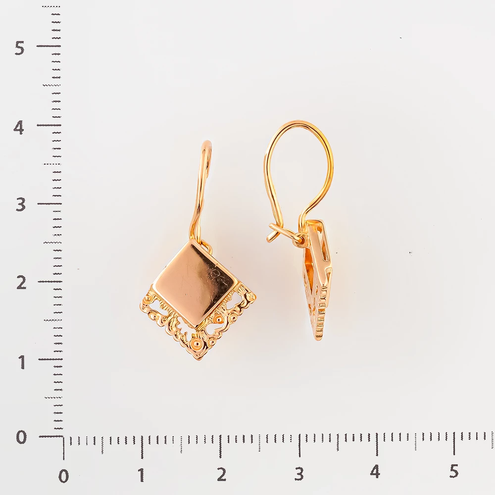 Серьги из красного золота 585 пробы