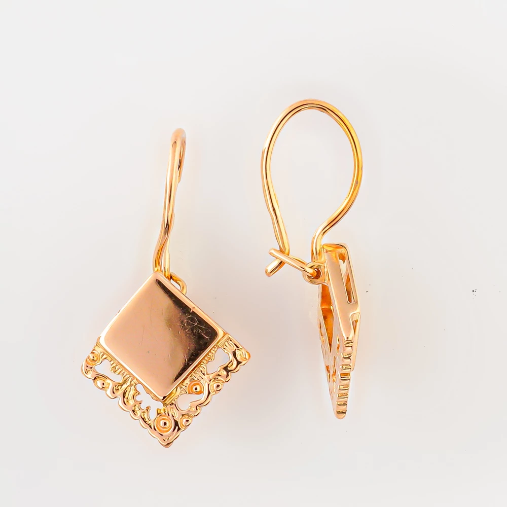 Серьги из красного золота 585 пробы