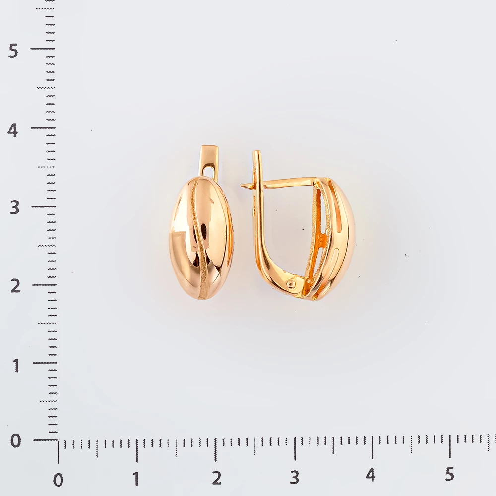 Серьги из красного золота 583 пробы