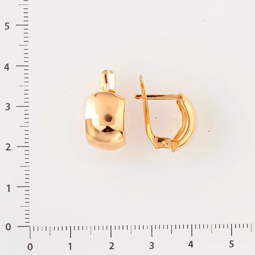 Серьги из красного золота 585 пробы