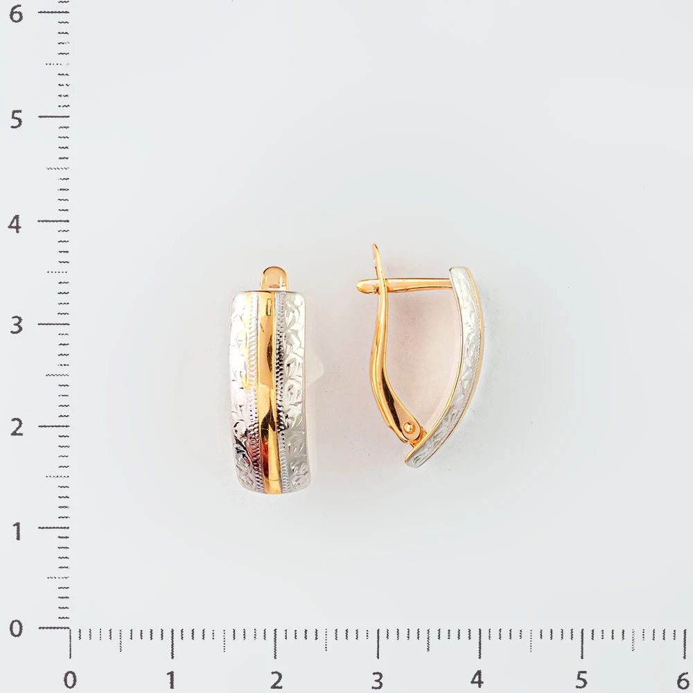 Серьги из красного золота 585 пробы