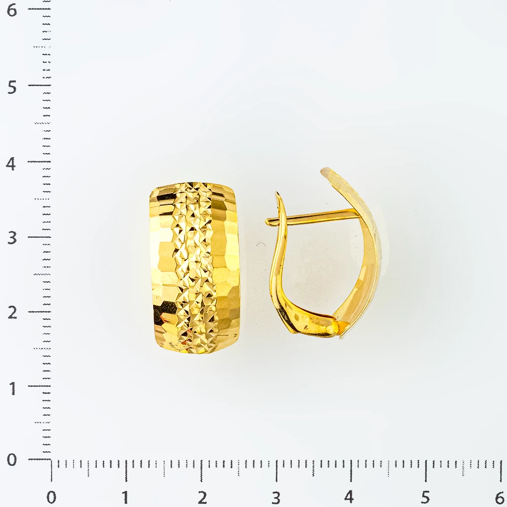 Серьги из желтого золота 585 пробы