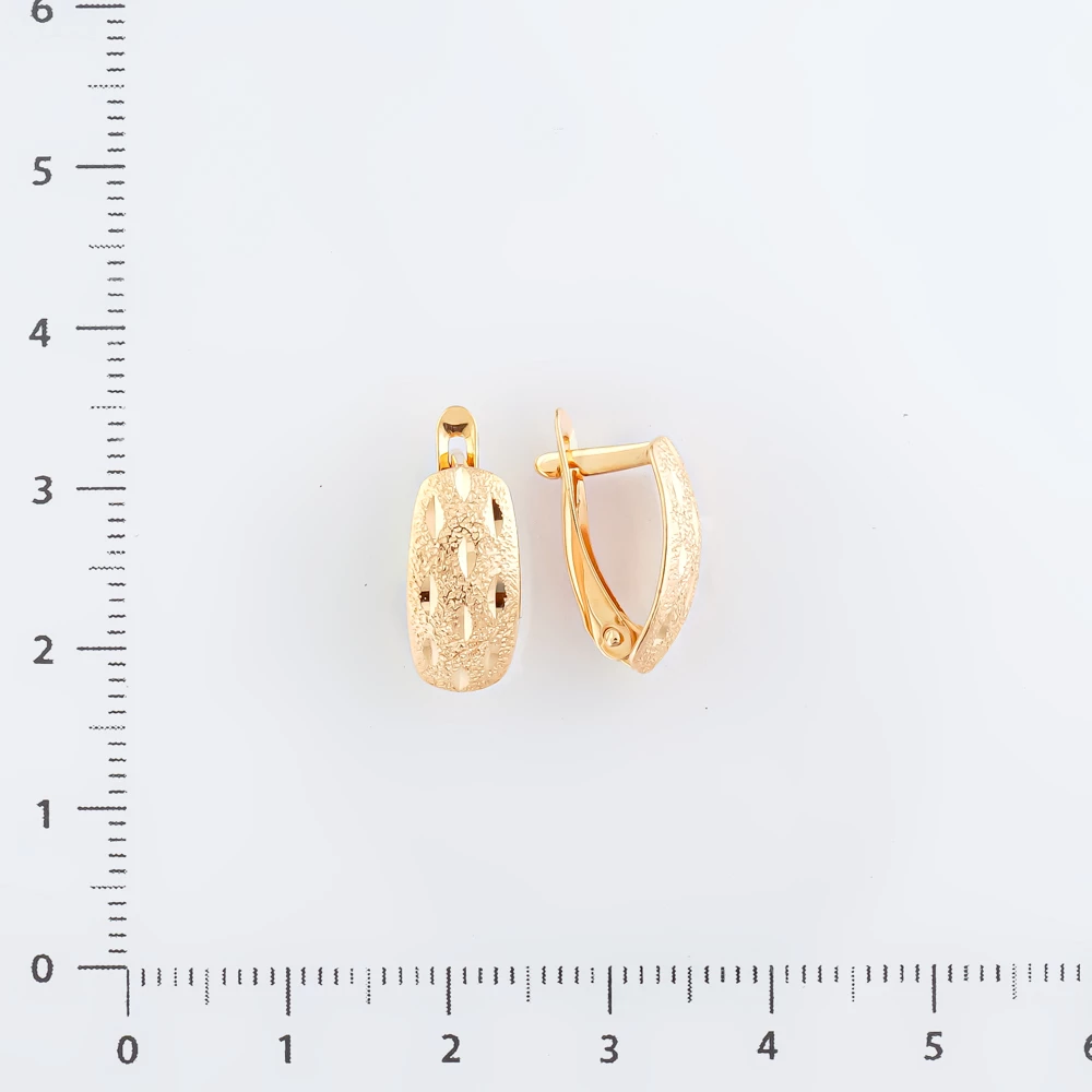 Серьги из красного золота 585 пробы
