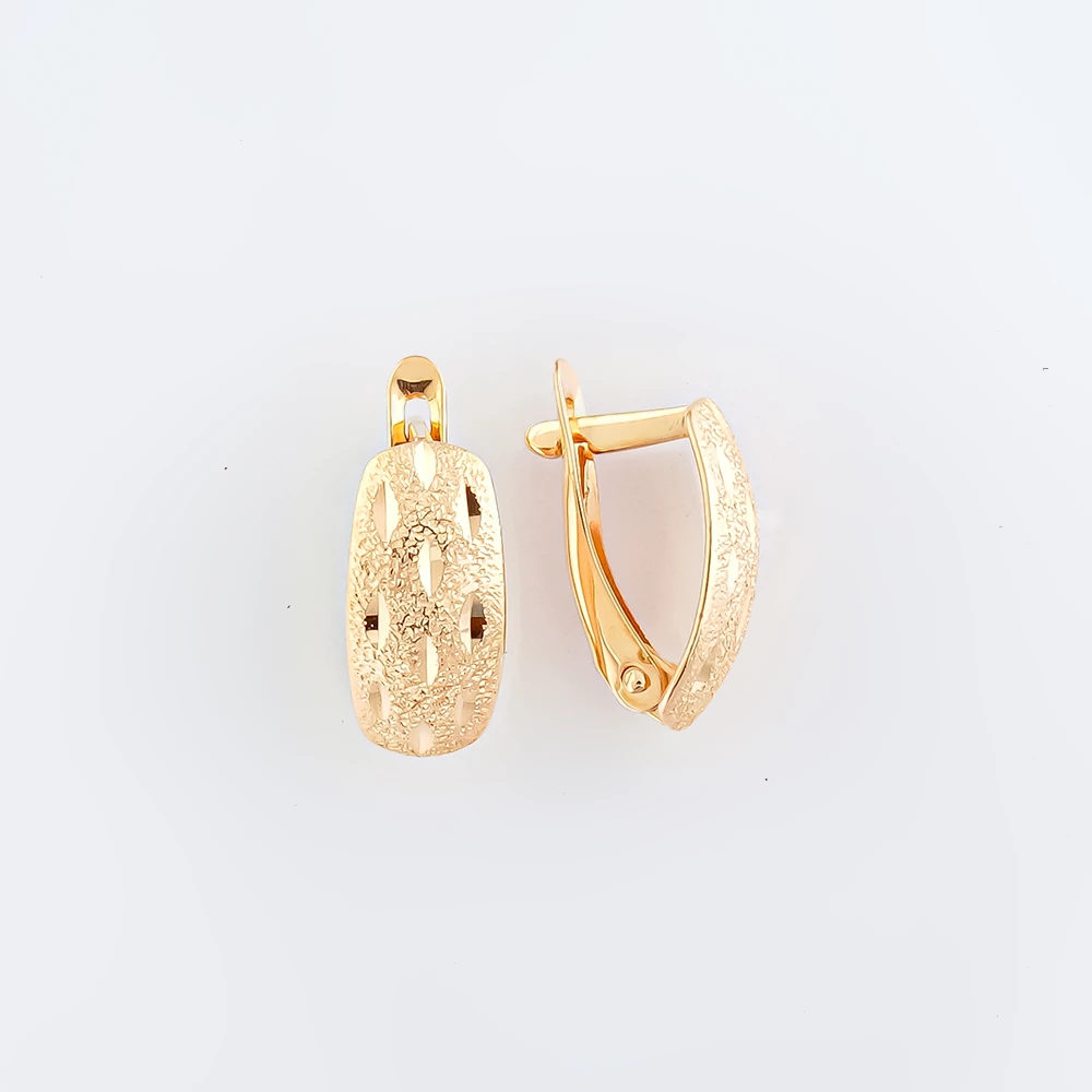 Серьги из красного золота 585 пробы