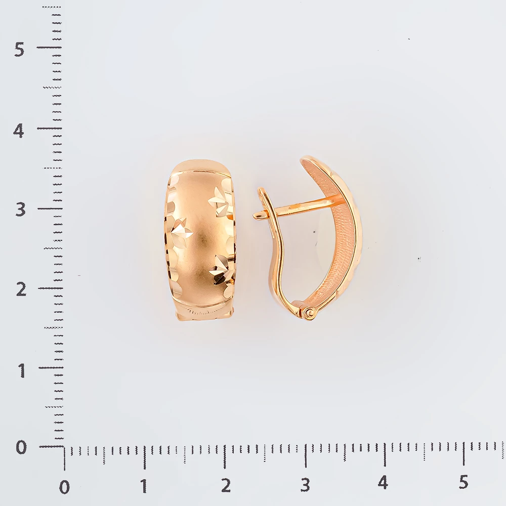 Серьги из красного золота 585 пробы