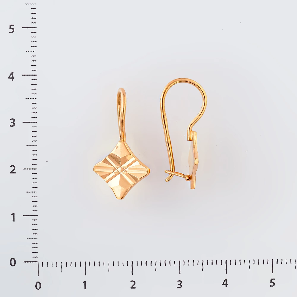Серьги из красного золота 583 пробы